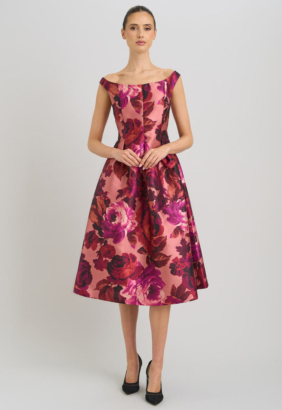 pink wedding guest dress