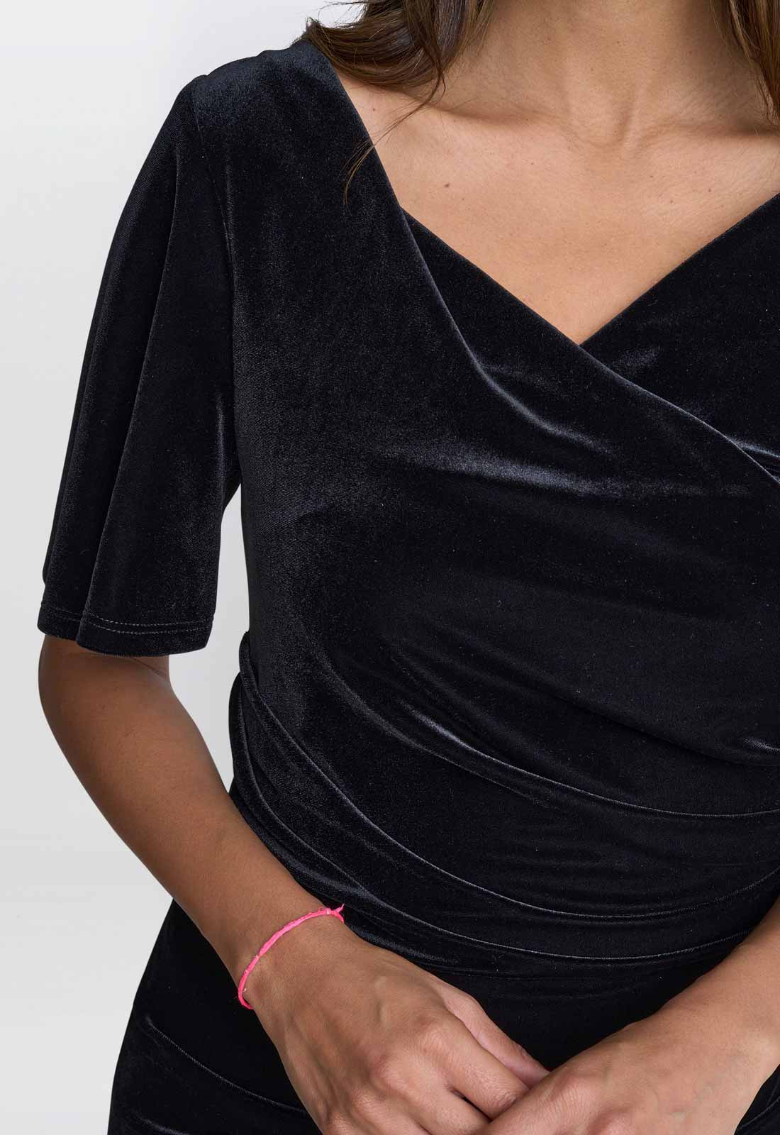 long velvet evening gown Minka 2