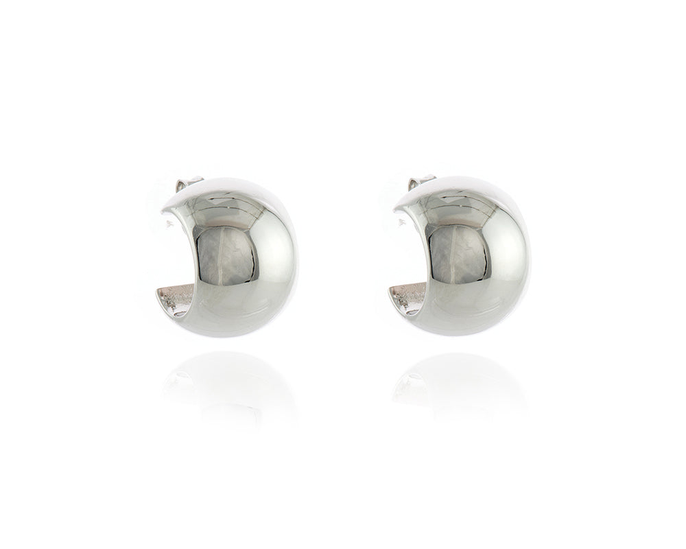 Cachet London Willow Silver Hoop Earrings