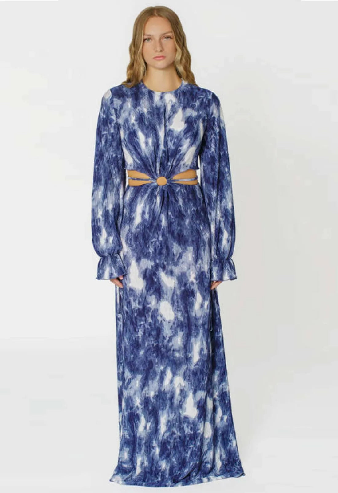 Josh And Nicol Zina Maxi dress- Blue and white