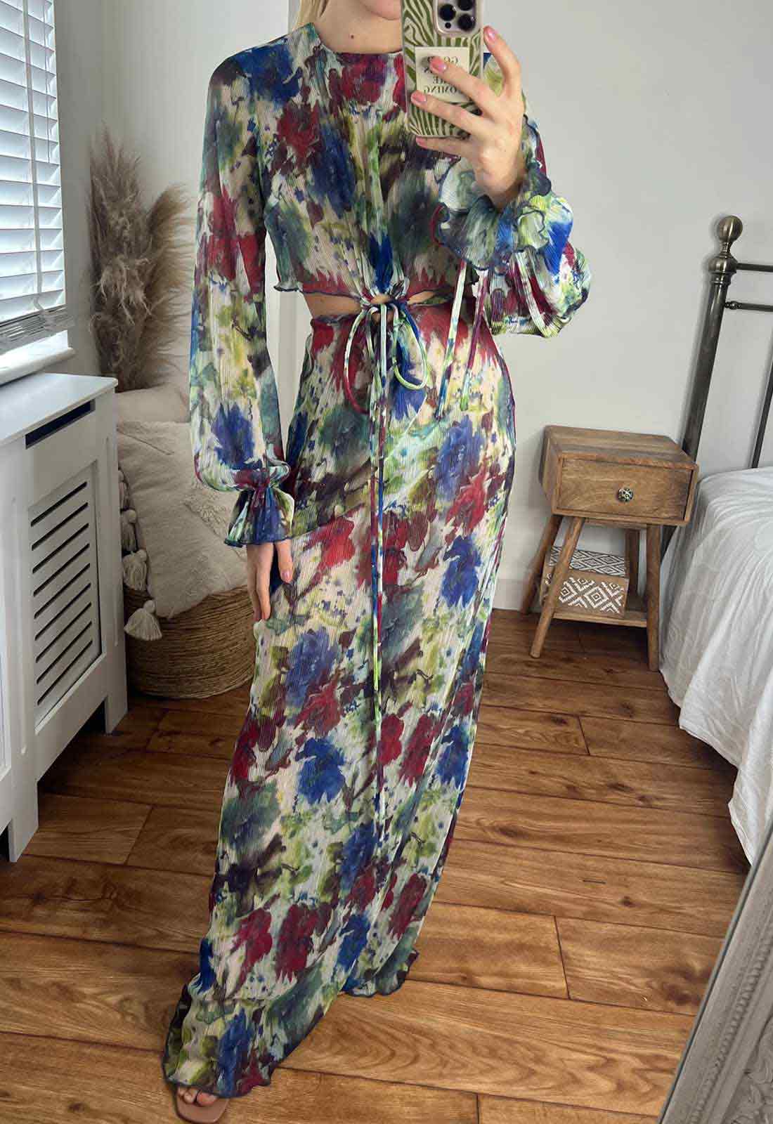 Josh And Nicol Zina Maxi Dress- Multi Coloured