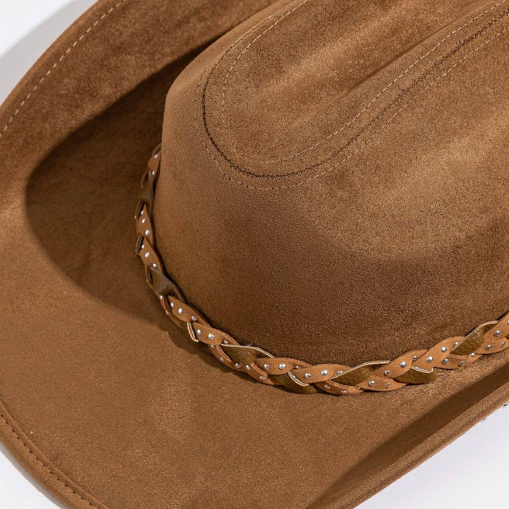 Soul Of Sita Western Studded Star Brim Cowboy Hat: Ka