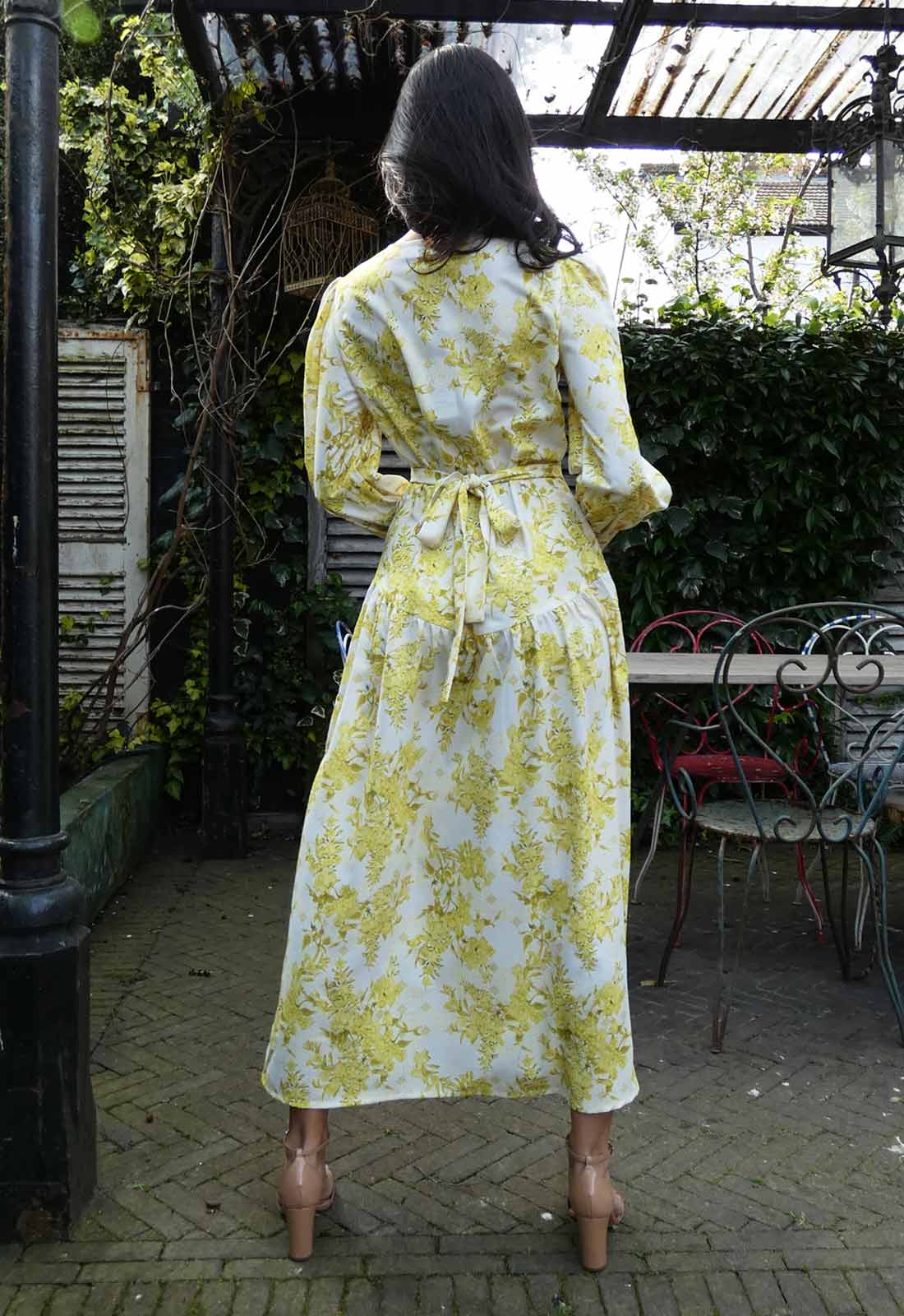 Raishma Studio Yellow Aaliyah Floral Maxi Dress-112284