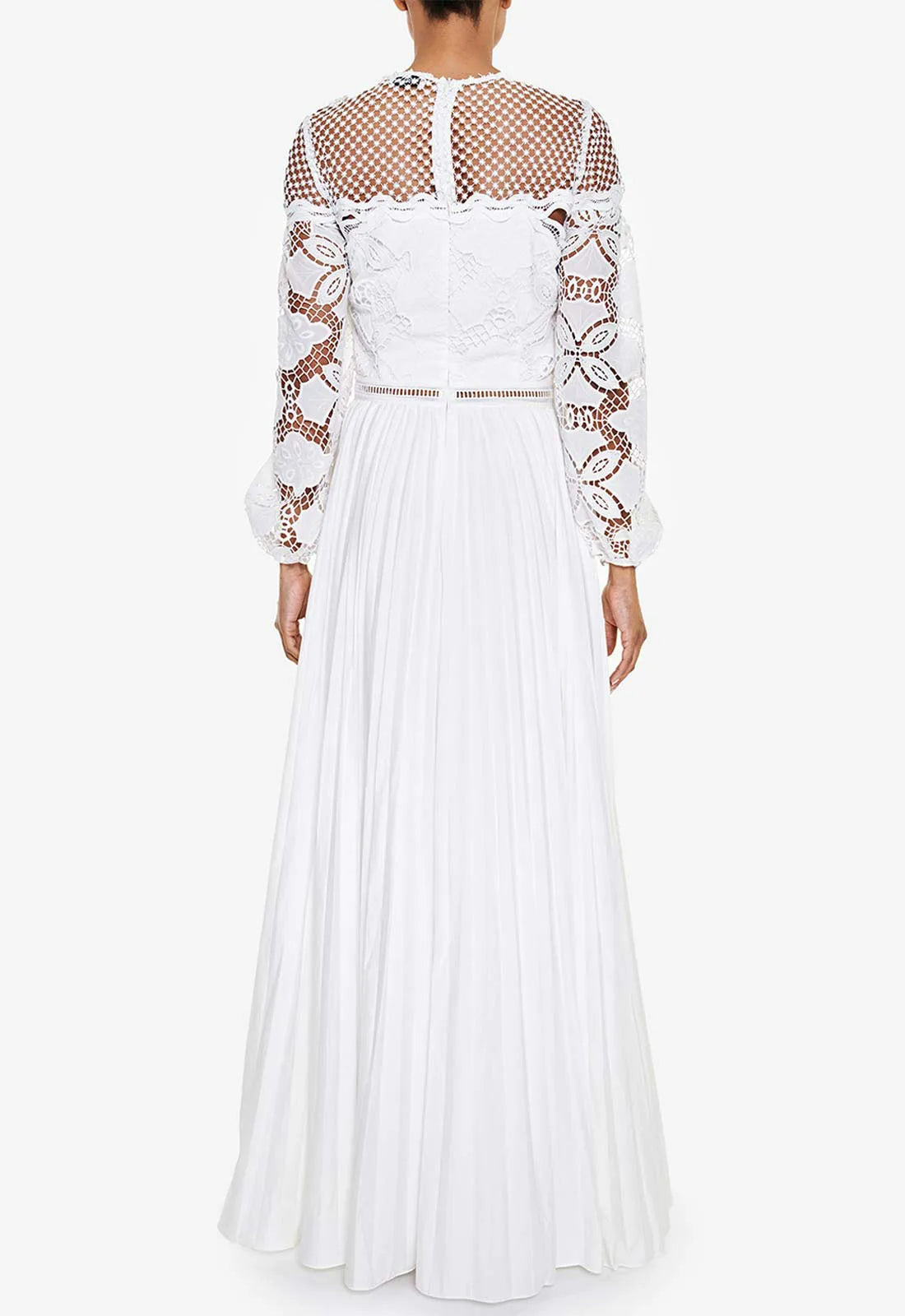 True Decadence White Lace Maxi Dress-110520