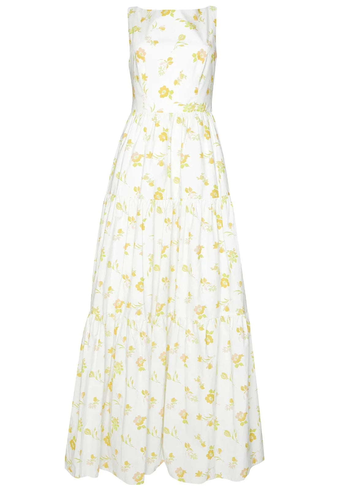 True Decadence Cream Floral Backless Maxi Dress-110489