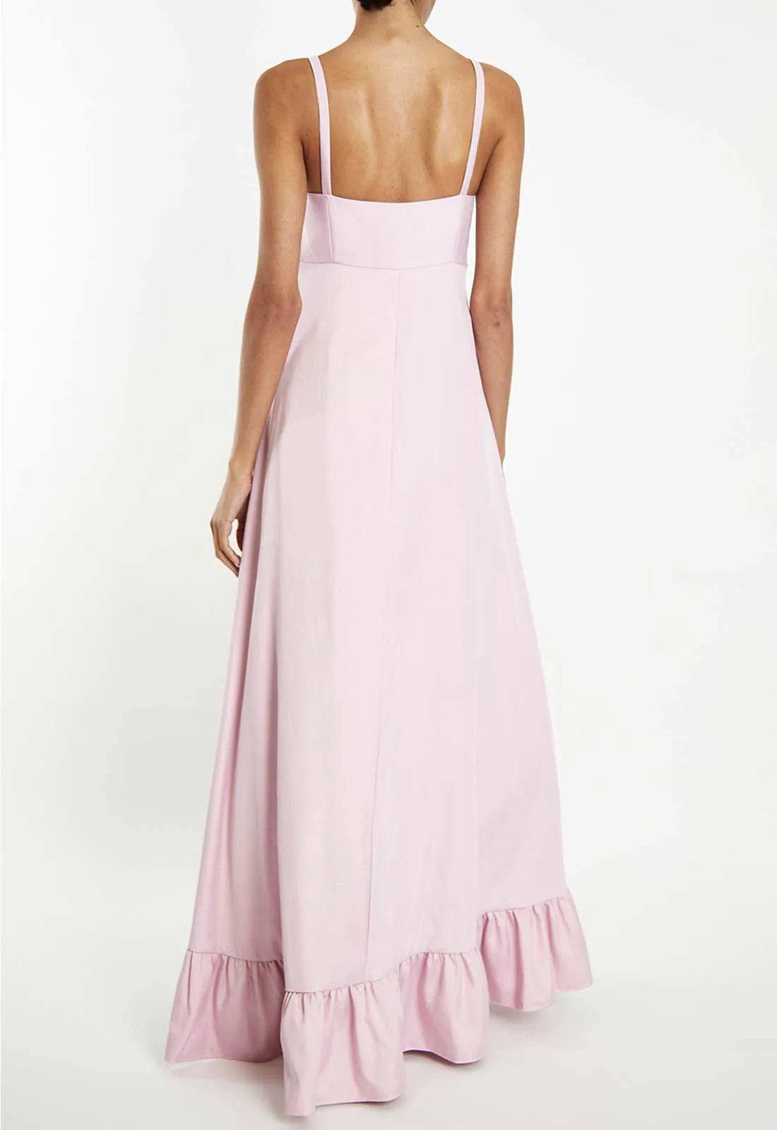 True Decadence Pink Frill Maxi Dress-115823