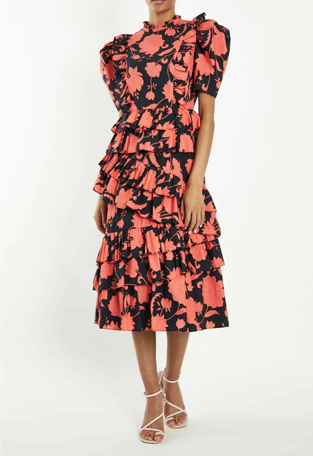 True Decadence Floral Print Dress-0