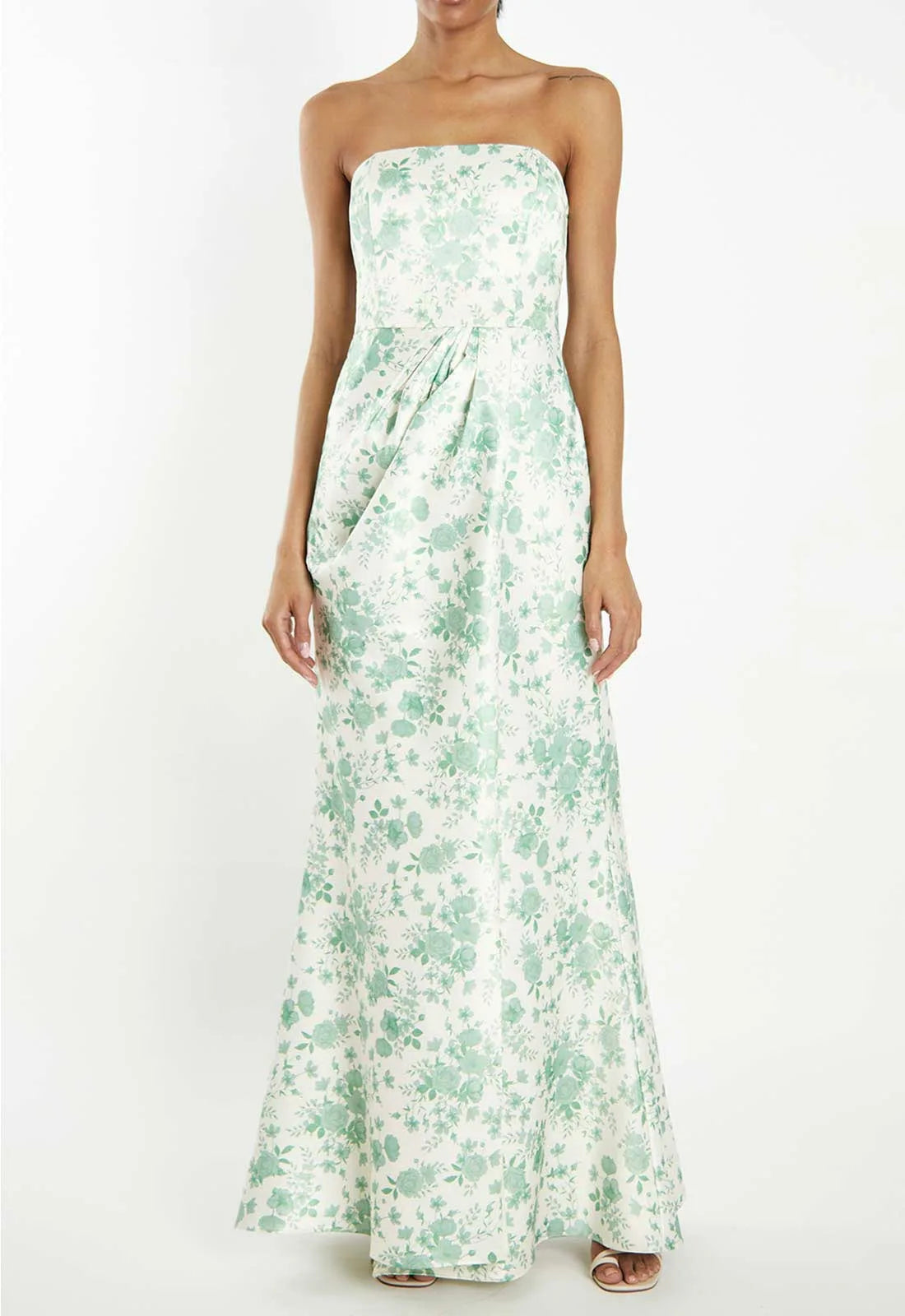 True Decadence Sage Rose Print Maxi Dress-0