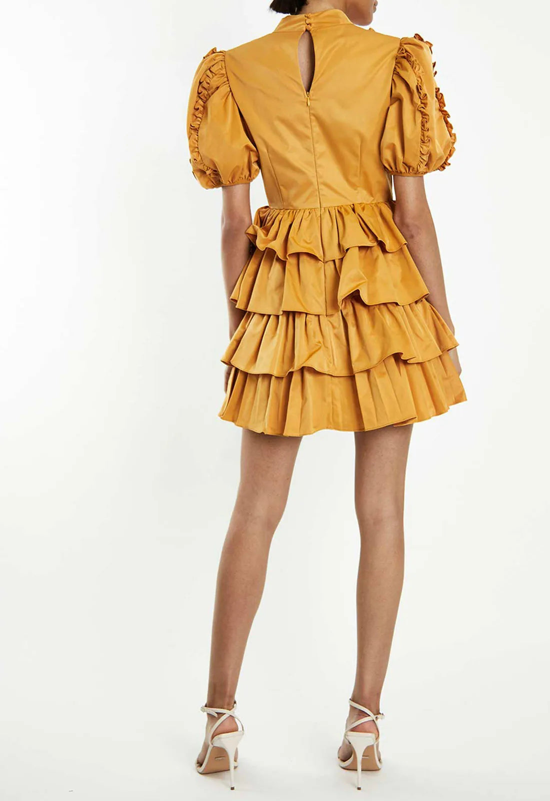 True Decadence Mustard Cocktail Dress-115705