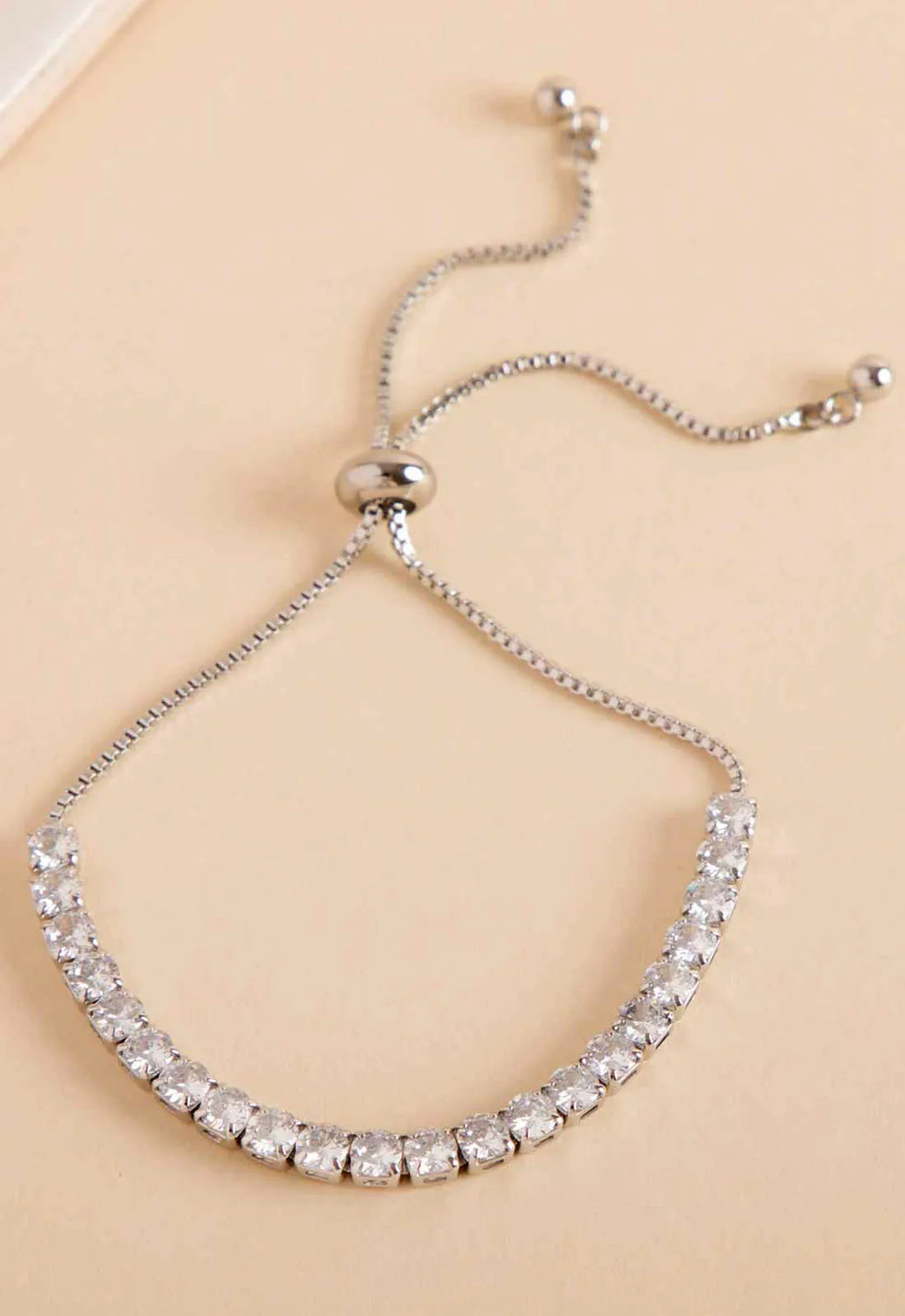 Always Chic Silver Crystal Rope Bracelet-91671