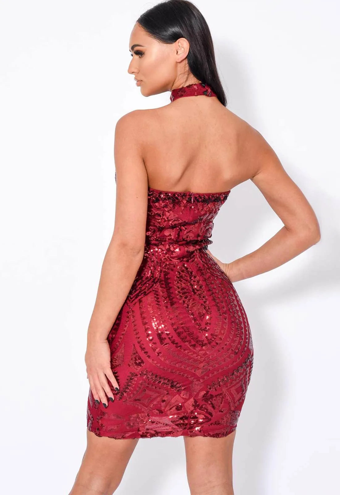 NAZZ Collection Red Aphrodite Mini Dress-82594
