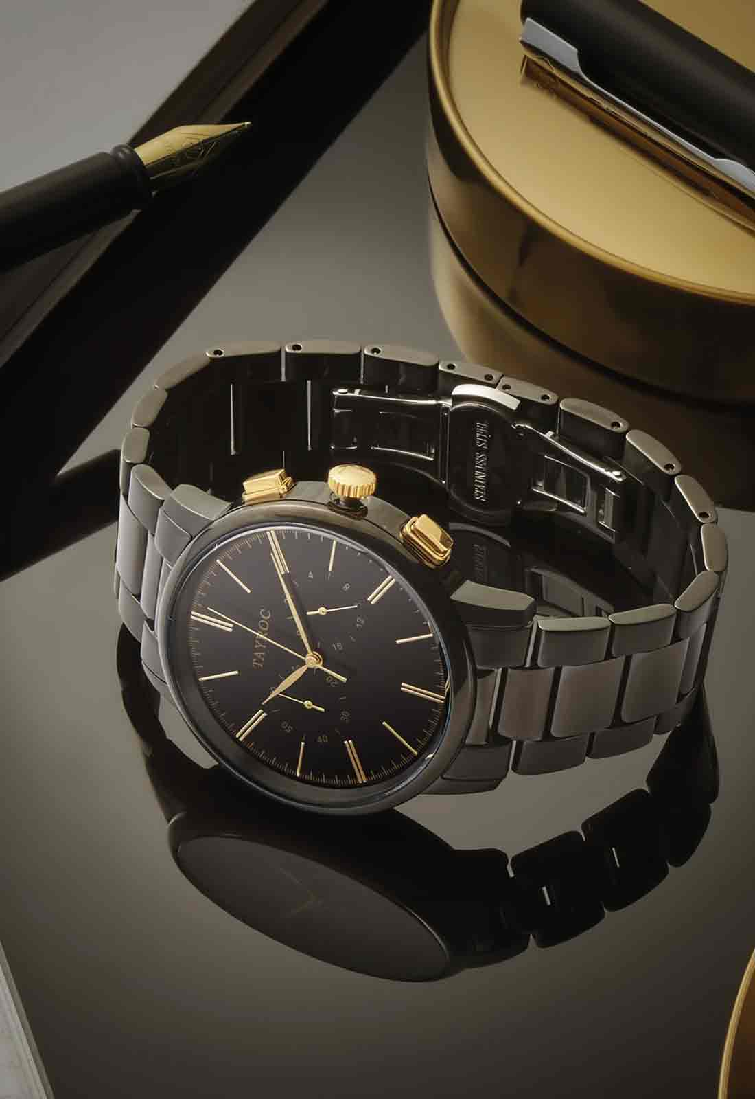 Tayroc Black Gold Mens Watch
