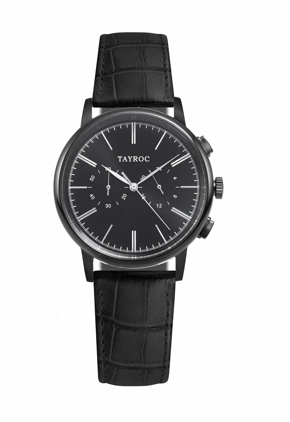 Tayroc Black and Silver 42mm Watch-90466