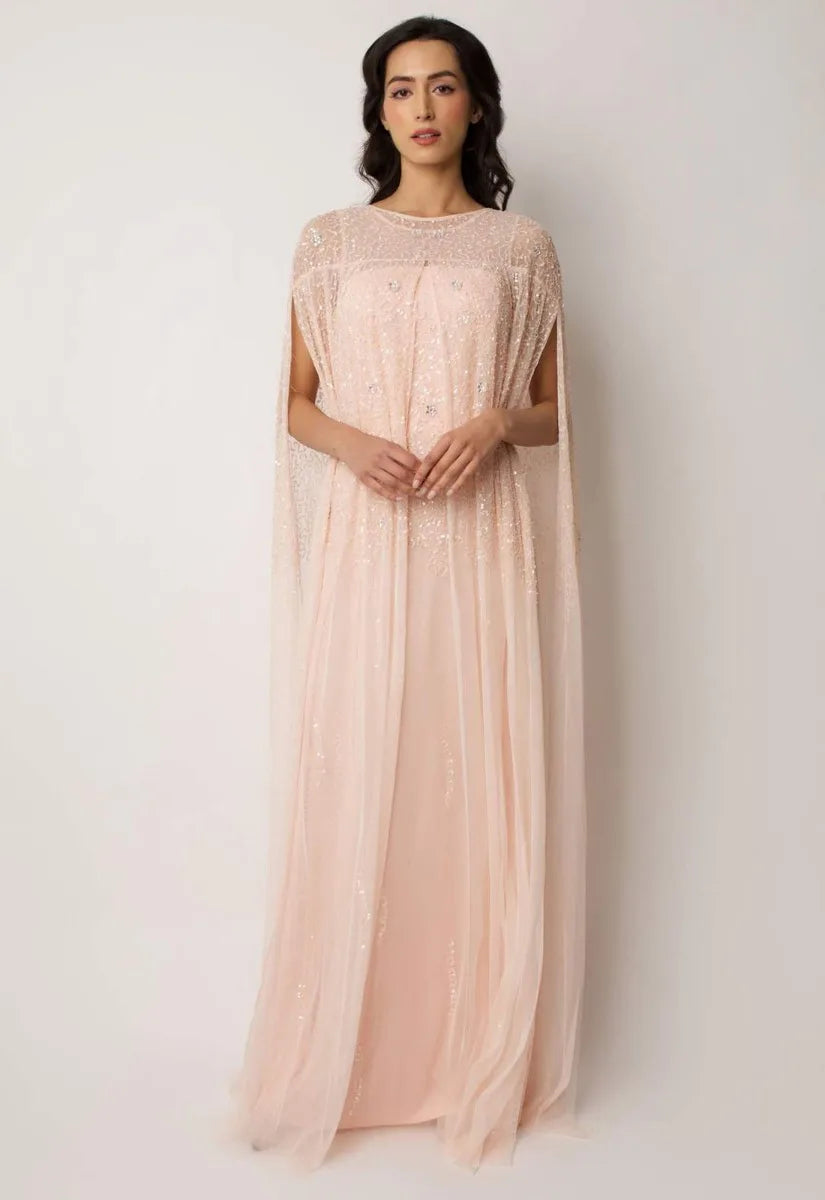 Raishma Couture Blush Emilia Maxi Dress