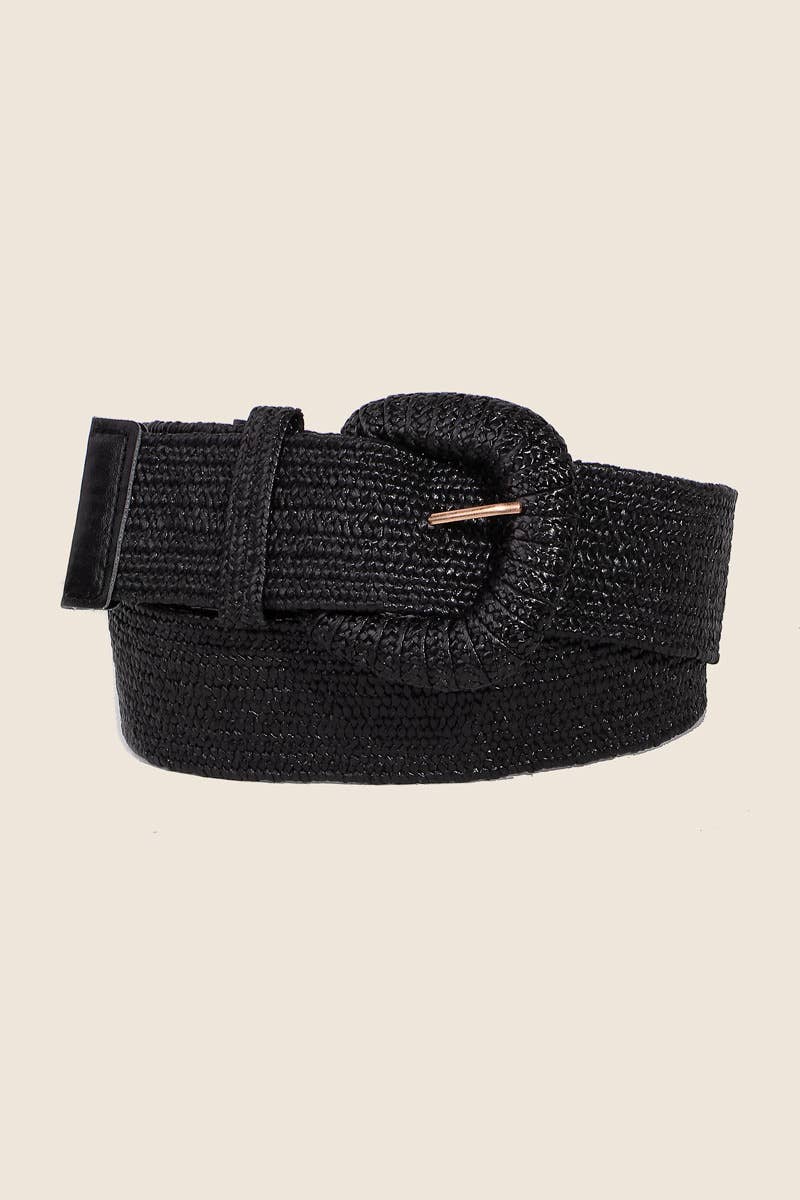 Soul Of Sita Braided Elastic Fashion Belt: Wh
