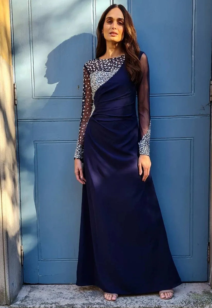 Raishma Couture navy Cyra Maxi Dress