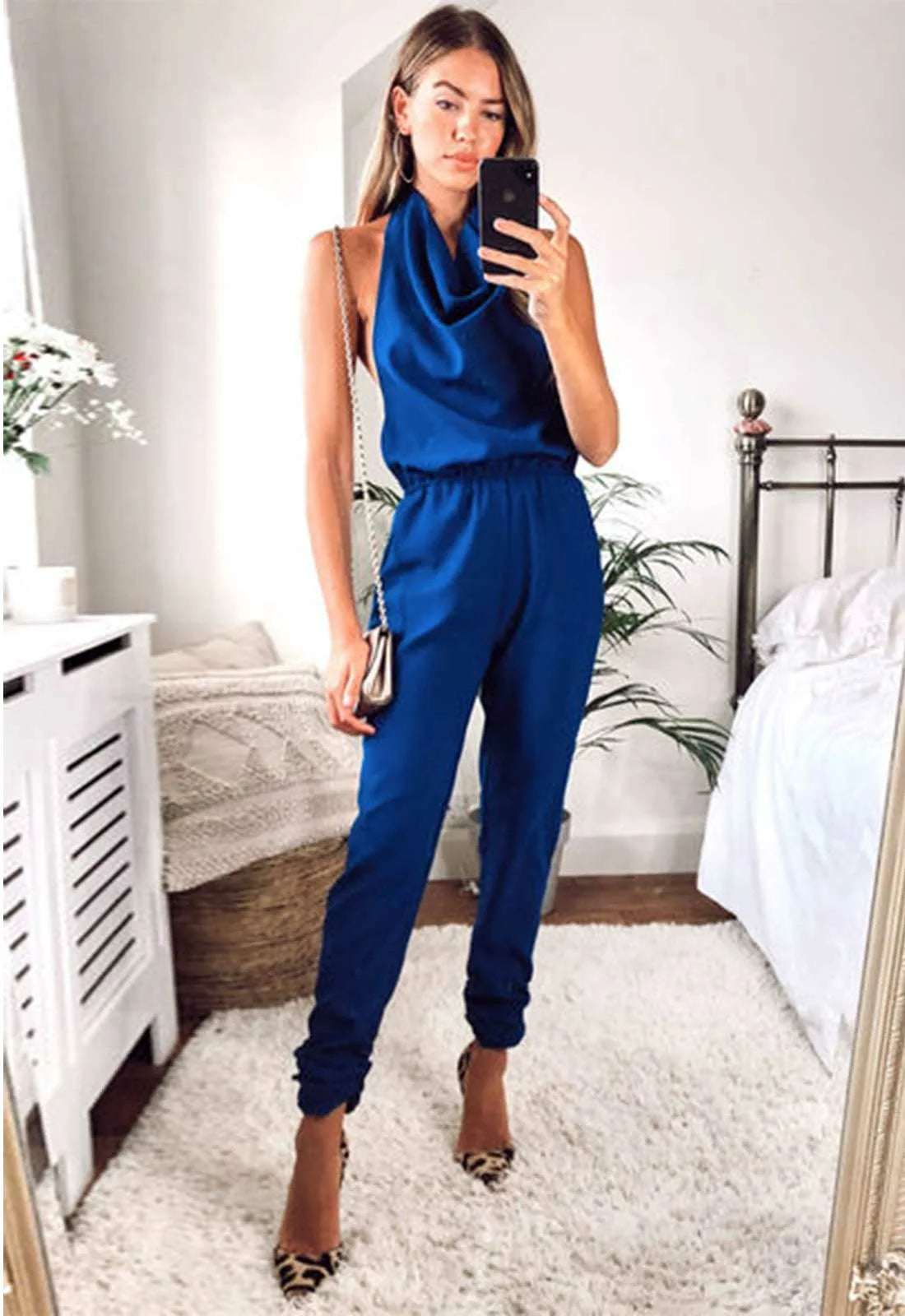 Lady Flare Blue Bella Jumpsuit-0