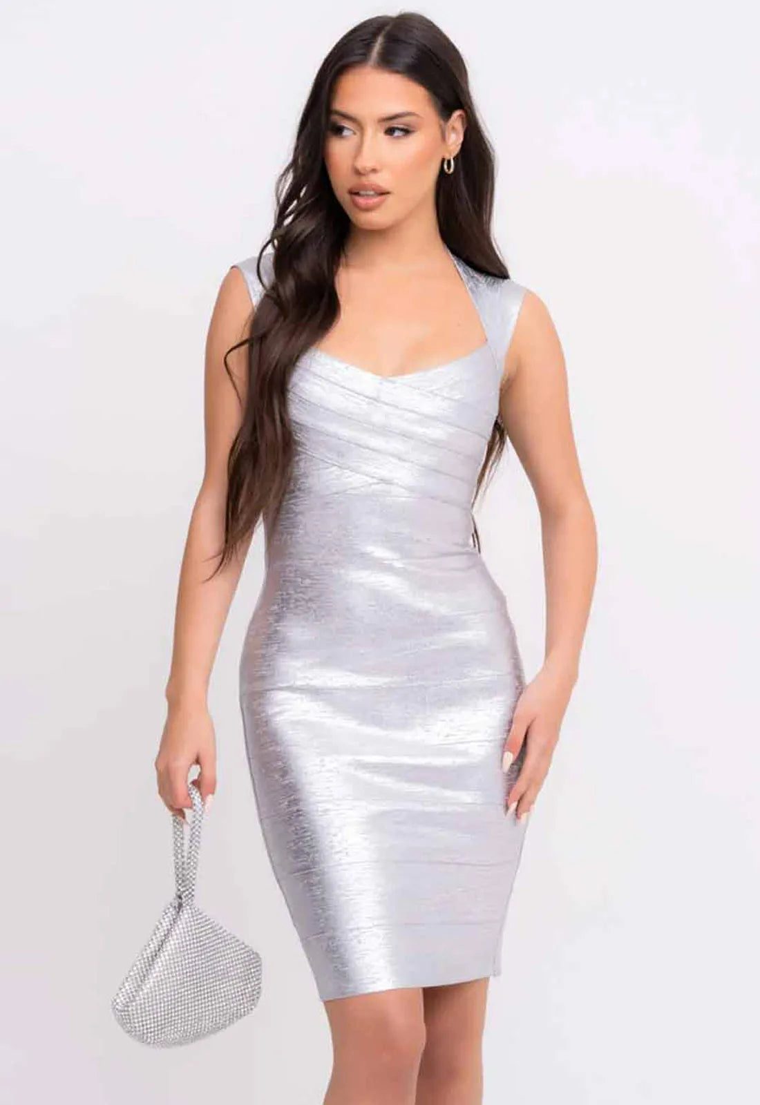 Nazz Collection Silver Dominica Dress-0