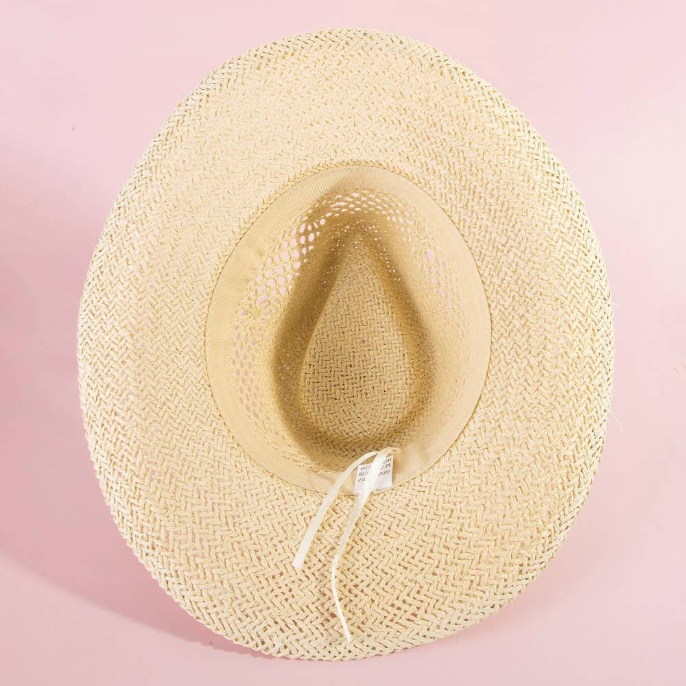 Soul Of Sita Natural Straw Cowboy Hat: Kh