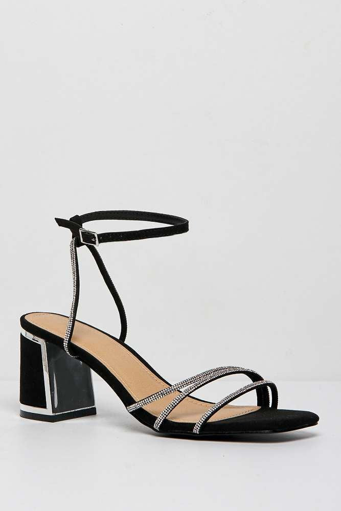 Miss Diva Black Alyanna Sandals