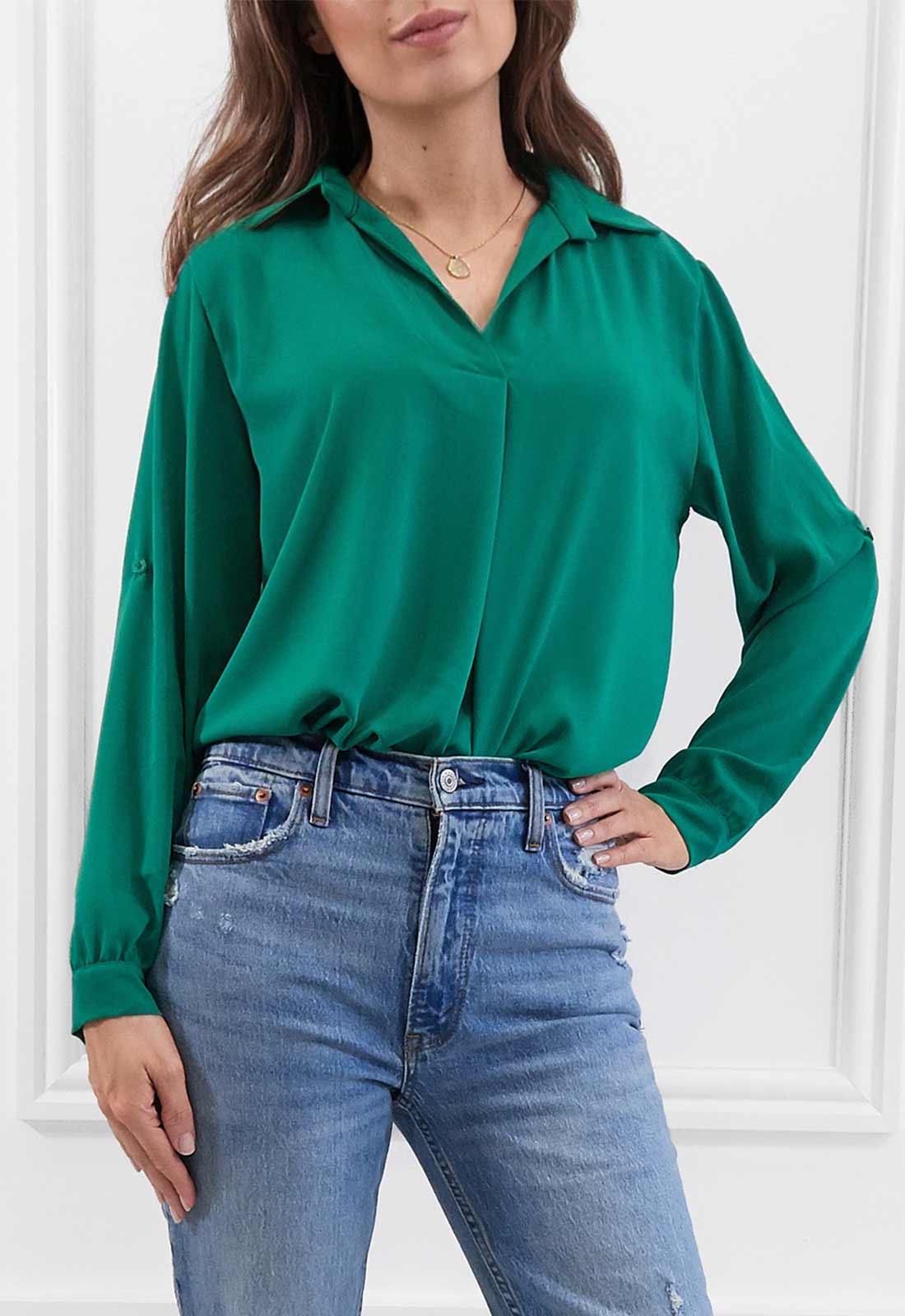 Honor Gold Green Geri Blouse-0