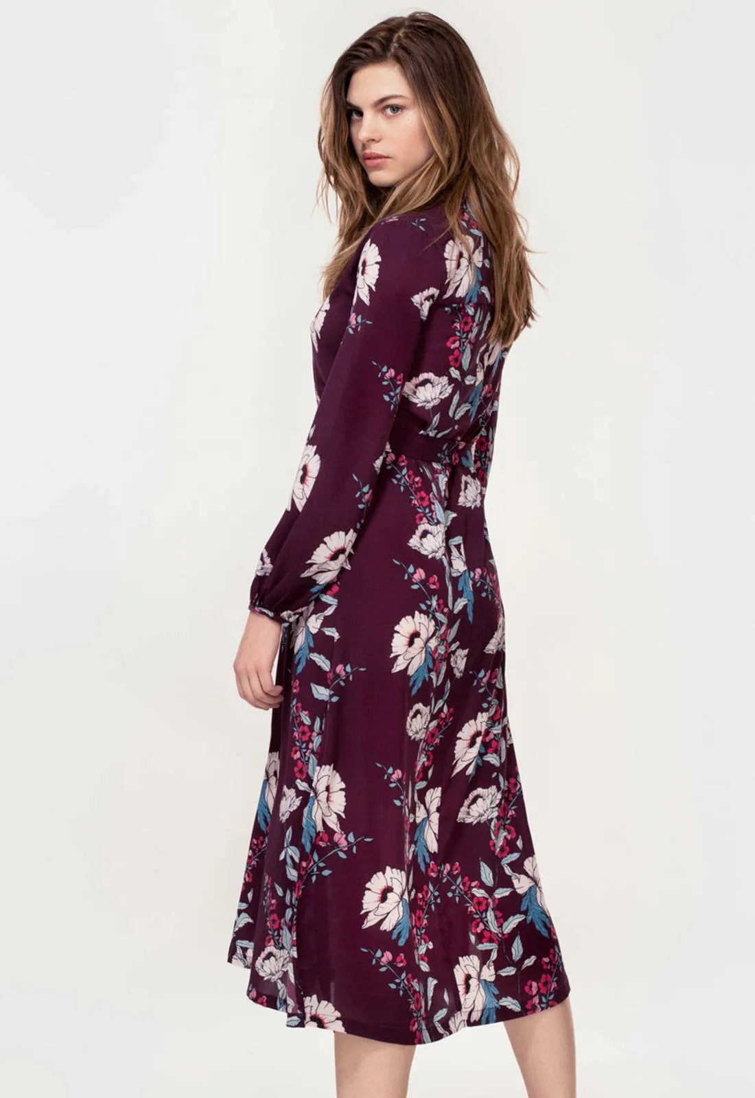 Hide The Label Plum Acacia Midi Dress-82856