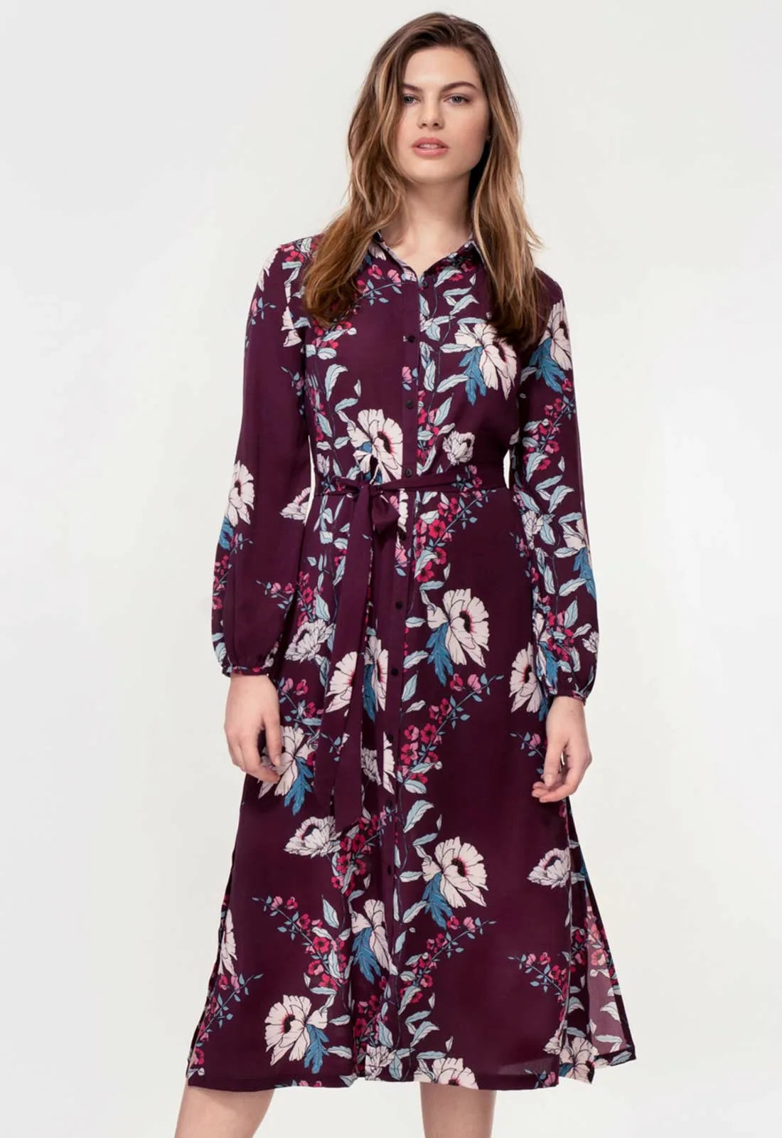 Hide The Label Plum Acacia Midi Dress-0