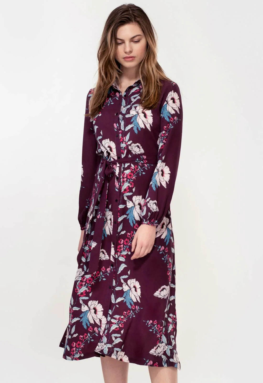 Hide The Label Plum Acacia Midi Dress-82858