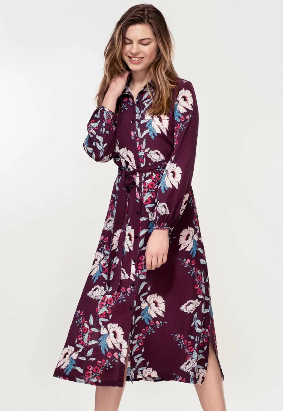 Hide The Label Plum Acacia Midi Dress-82857