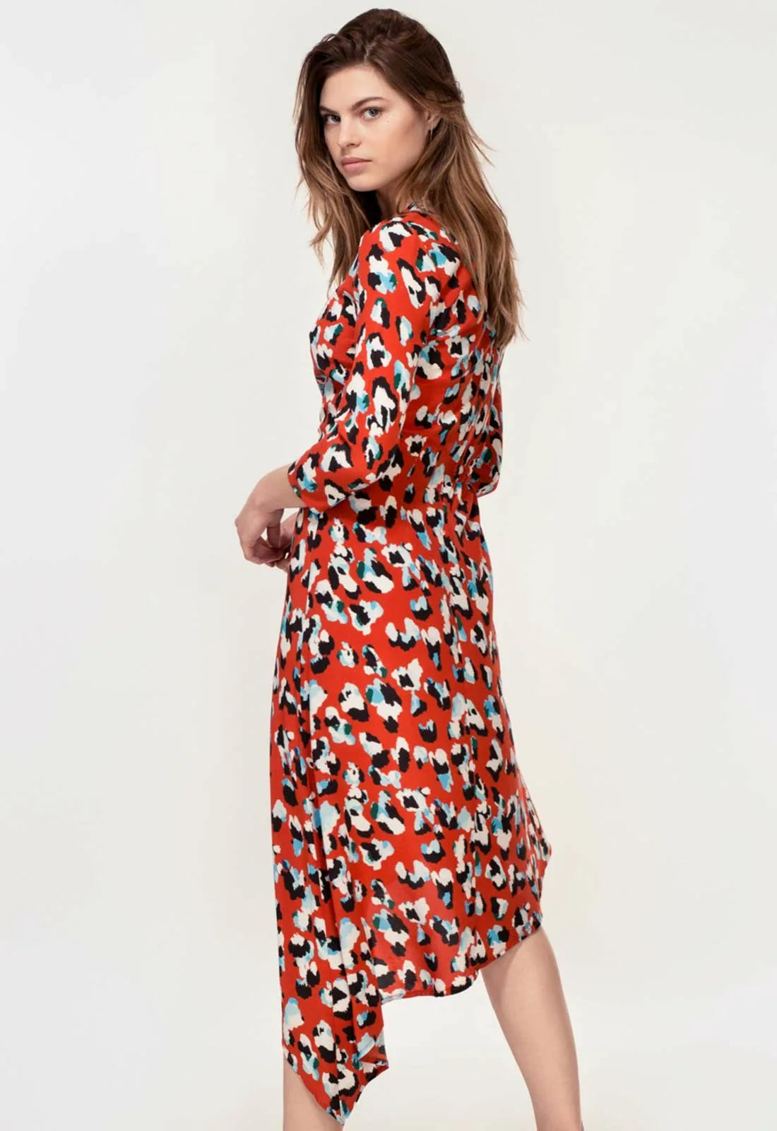 Hide The Label Red Azalea Midi Dress-82876