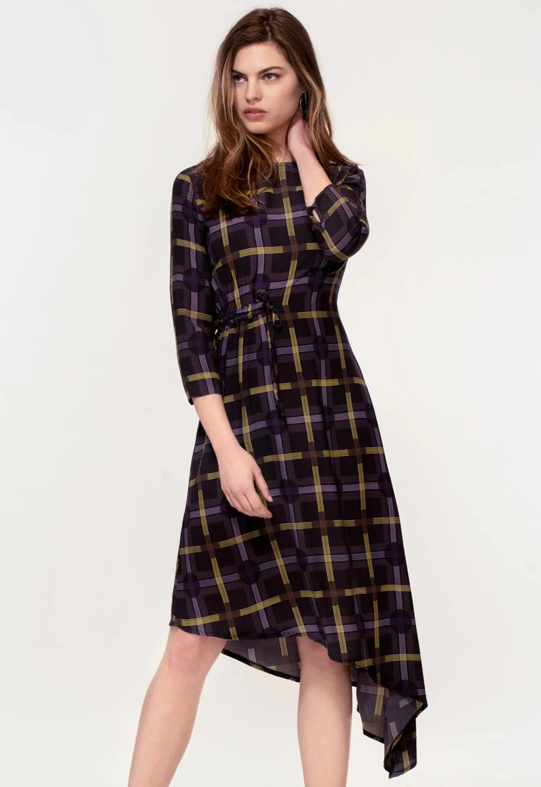 Hide The Label Plaid Azalea Midi Dress-82896