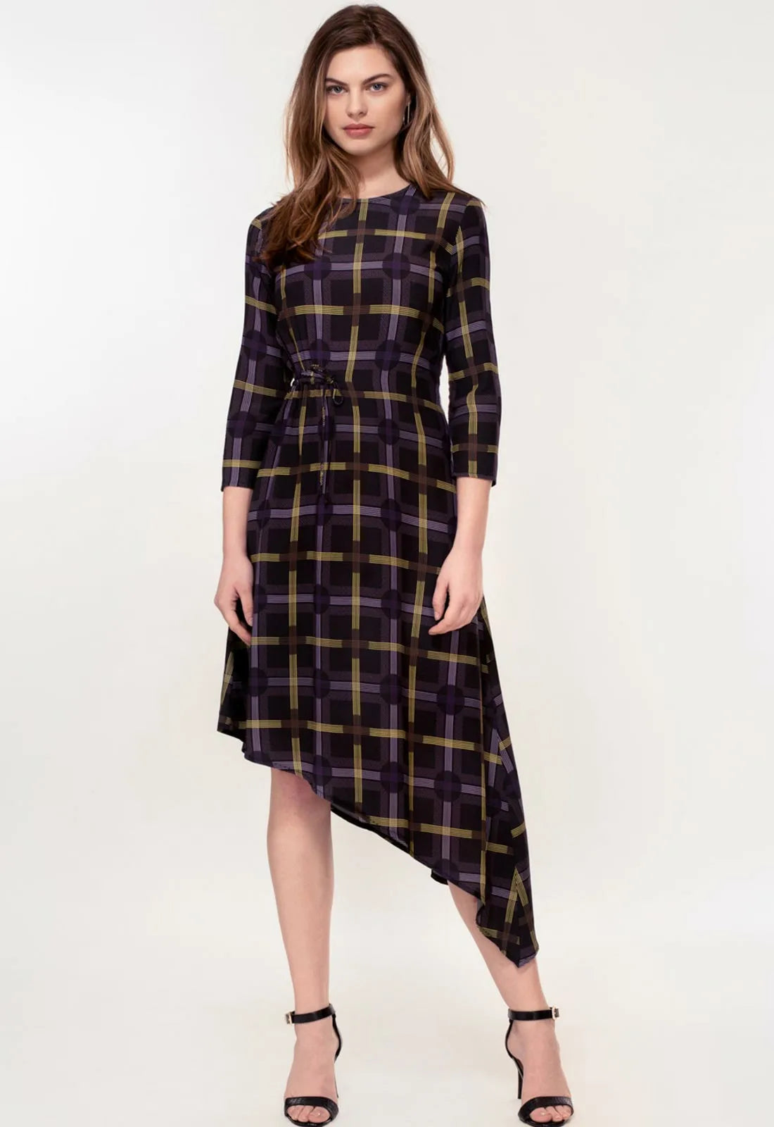 Hide The Label Plaid Azalea Midi Dress-0