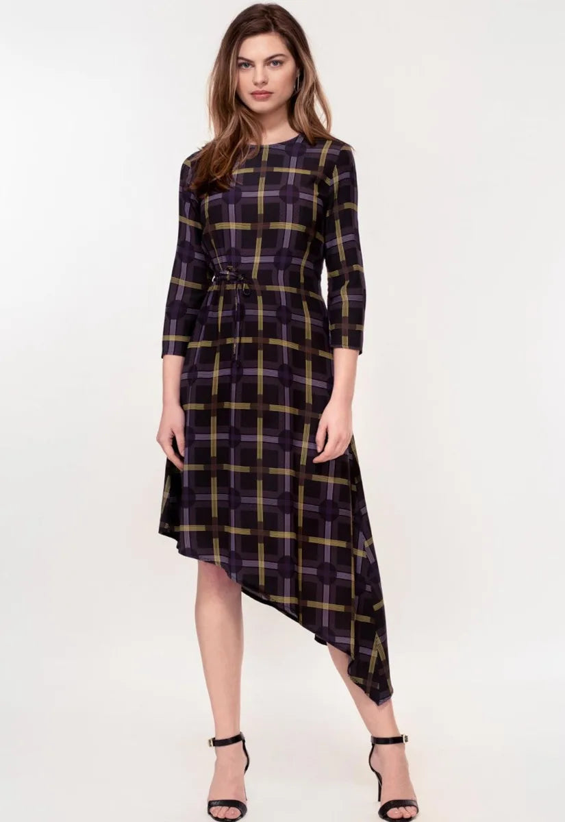 Hide The Label Plaid Azalea Midi Dress