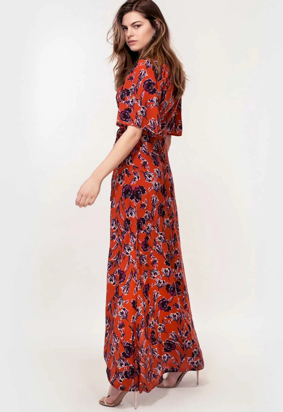 Hide The Label Rust Rosa Maxi Dress-82965