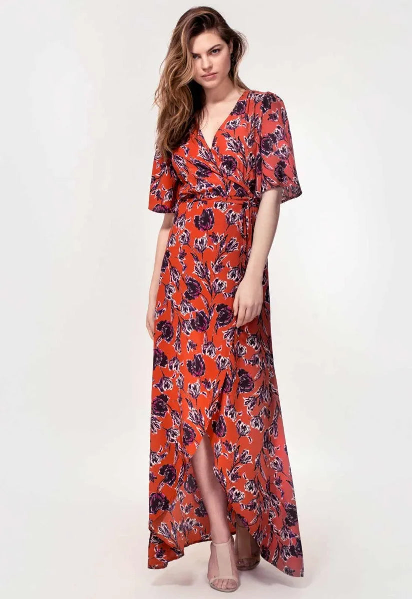 Hide The Label Rust Rosa Maxi Dress