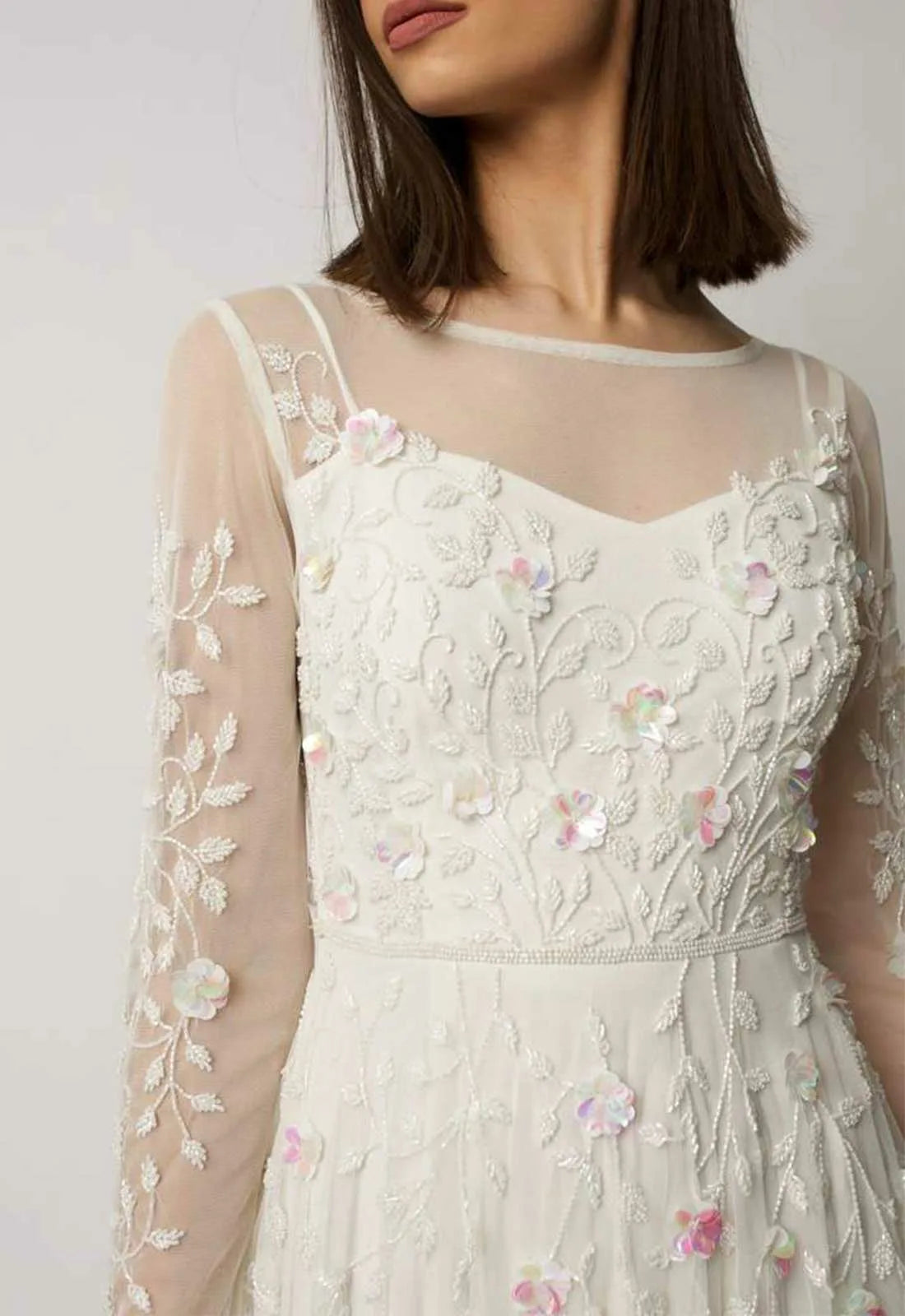 Raishma Ivory Ivy Floral Maxi Dress-97973