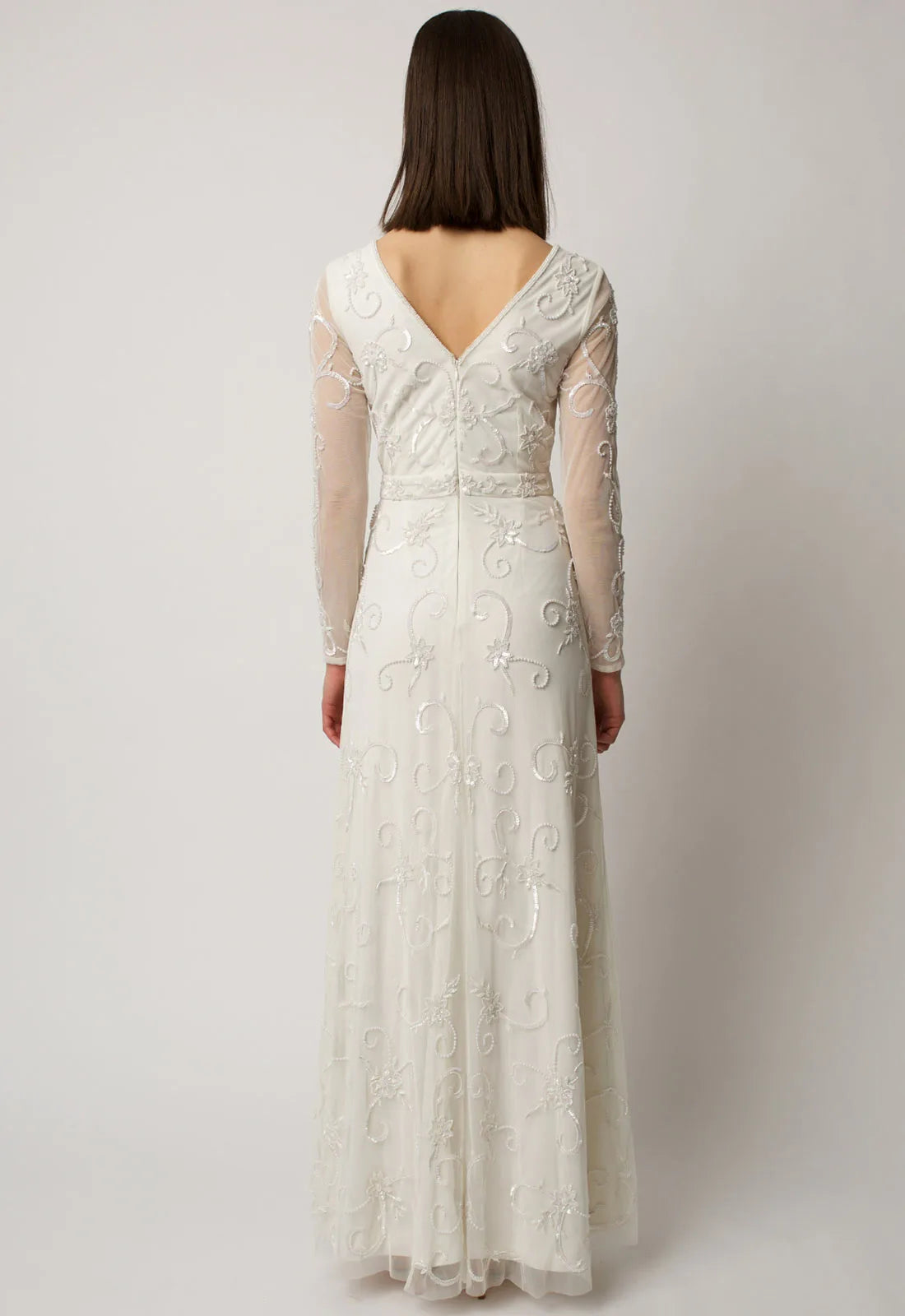 Raishma White Jayne Bridal Maxi Dress-83906