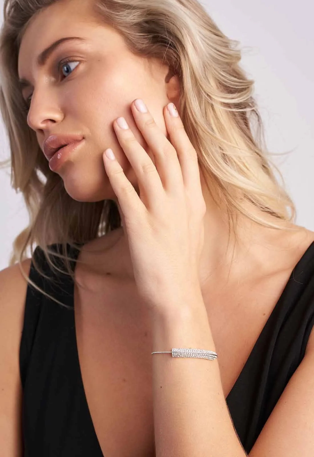 Always Chic Silver Arch Delicate Bracelet-43381