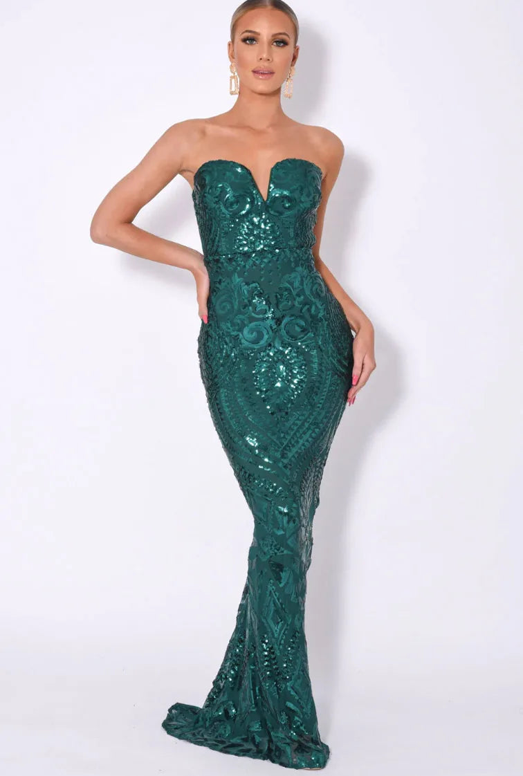 Nazz Collection Green Kenza Maxi Dress-0