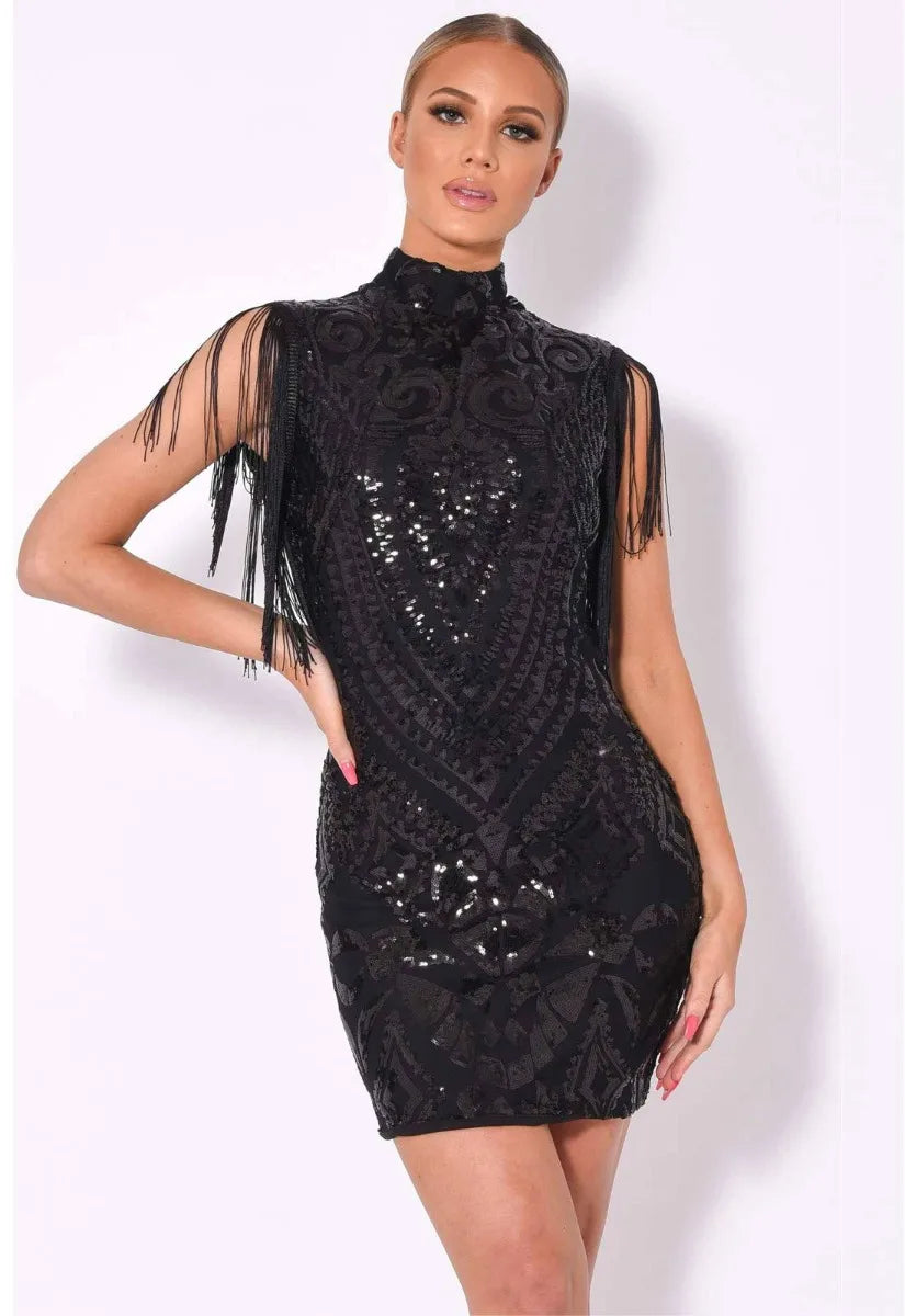 Nazz Collection Black Kylie Mini Dress