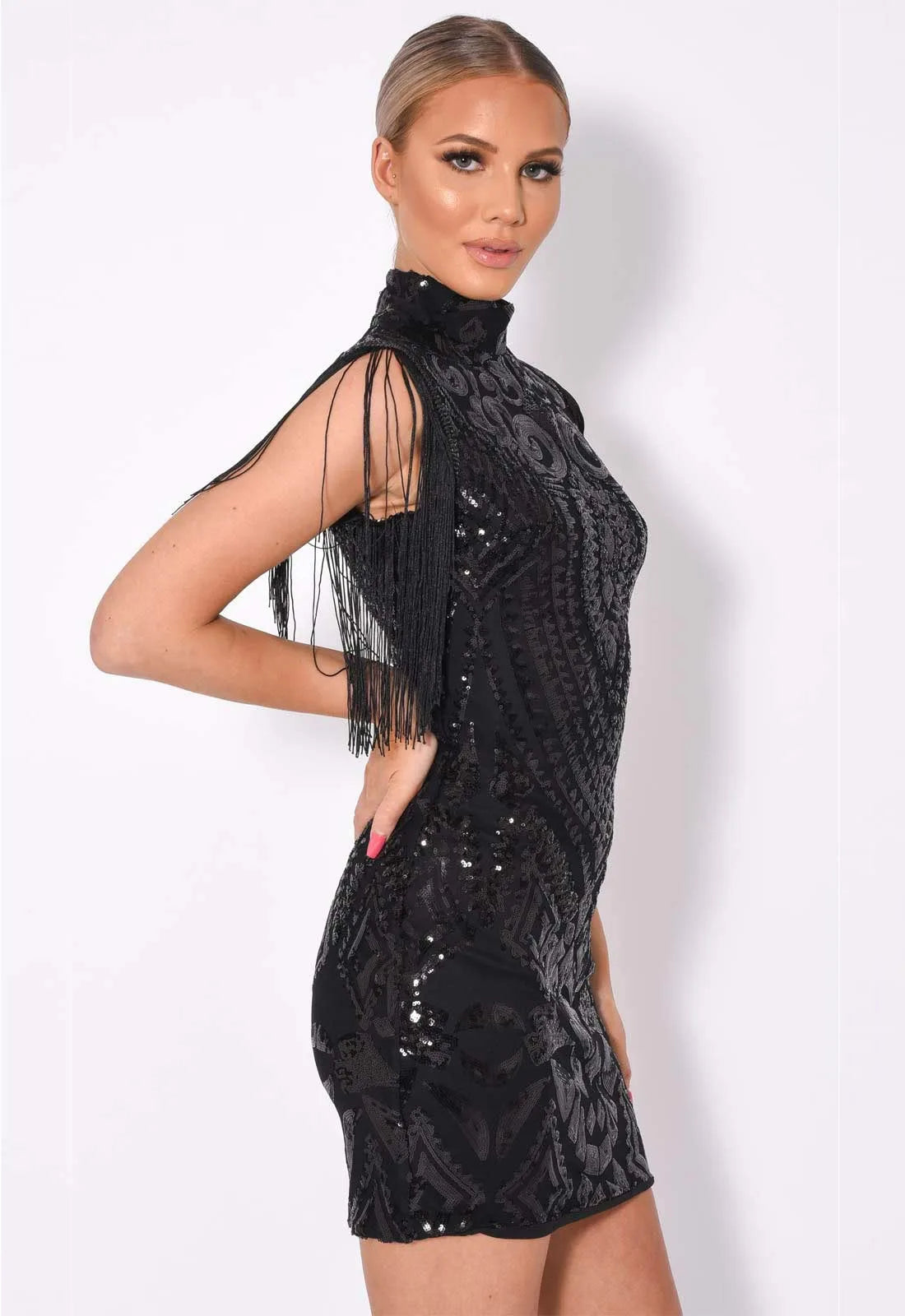 Nazz Collection Black Kylie Mini Dress-106659
