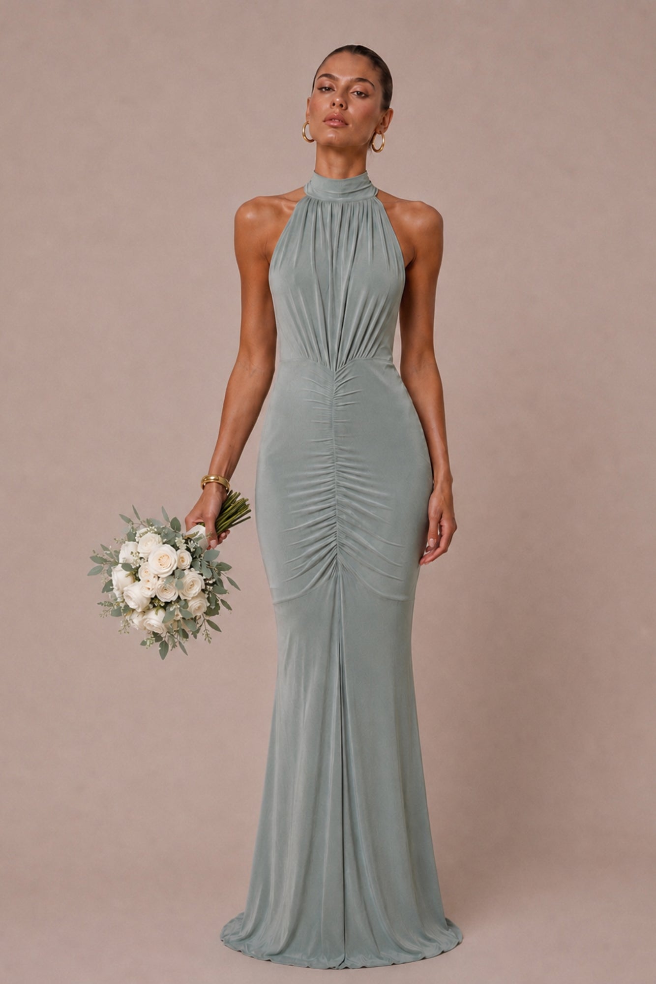 Honor Gold Sage Green Kyra Maxi Dress