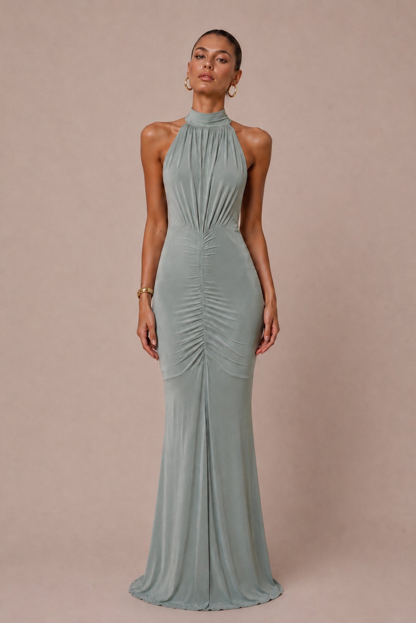 Honor Gold Sage Green Kyra Maxi Dress