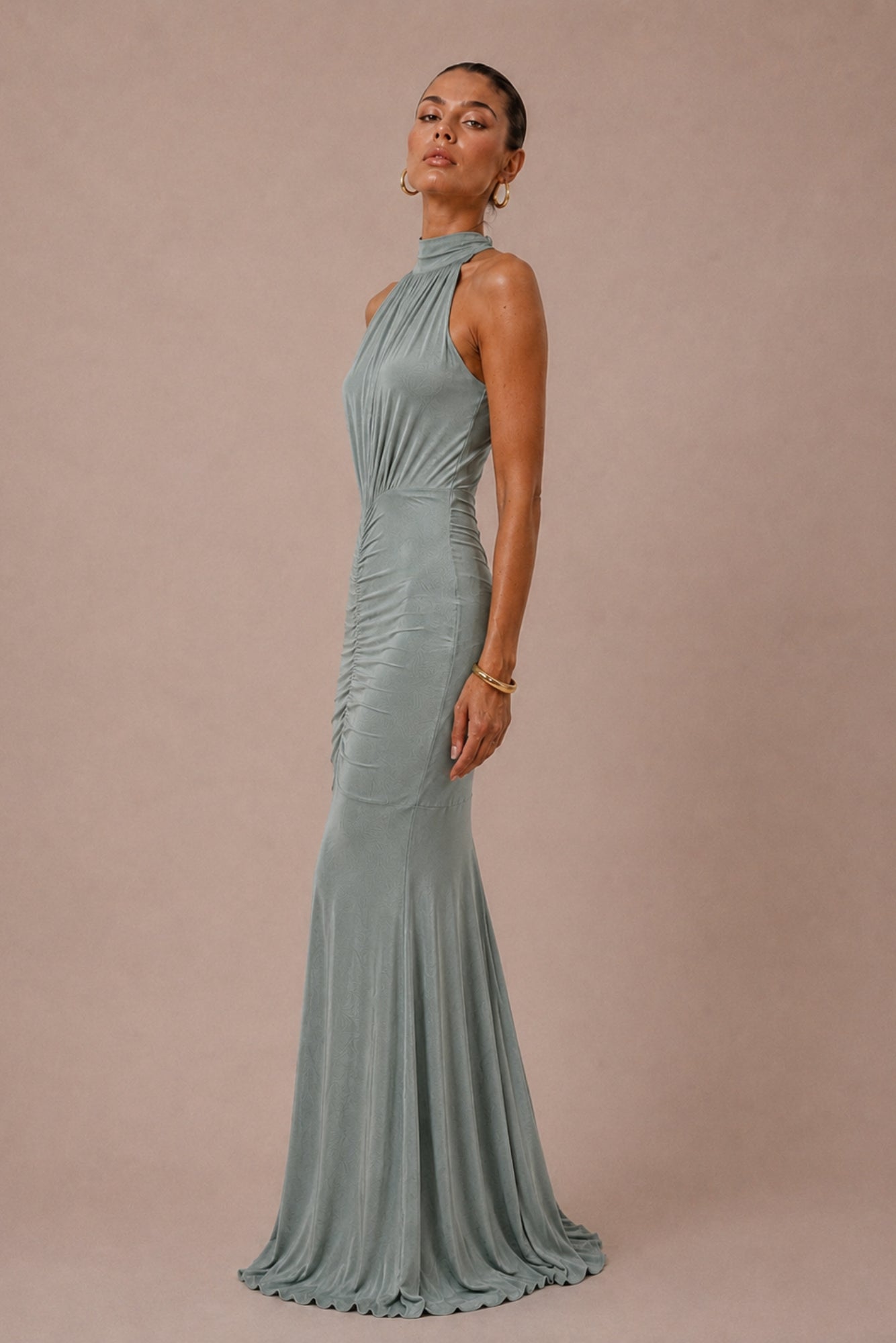Honor Gold Sage Green Kyra Maxi Dress