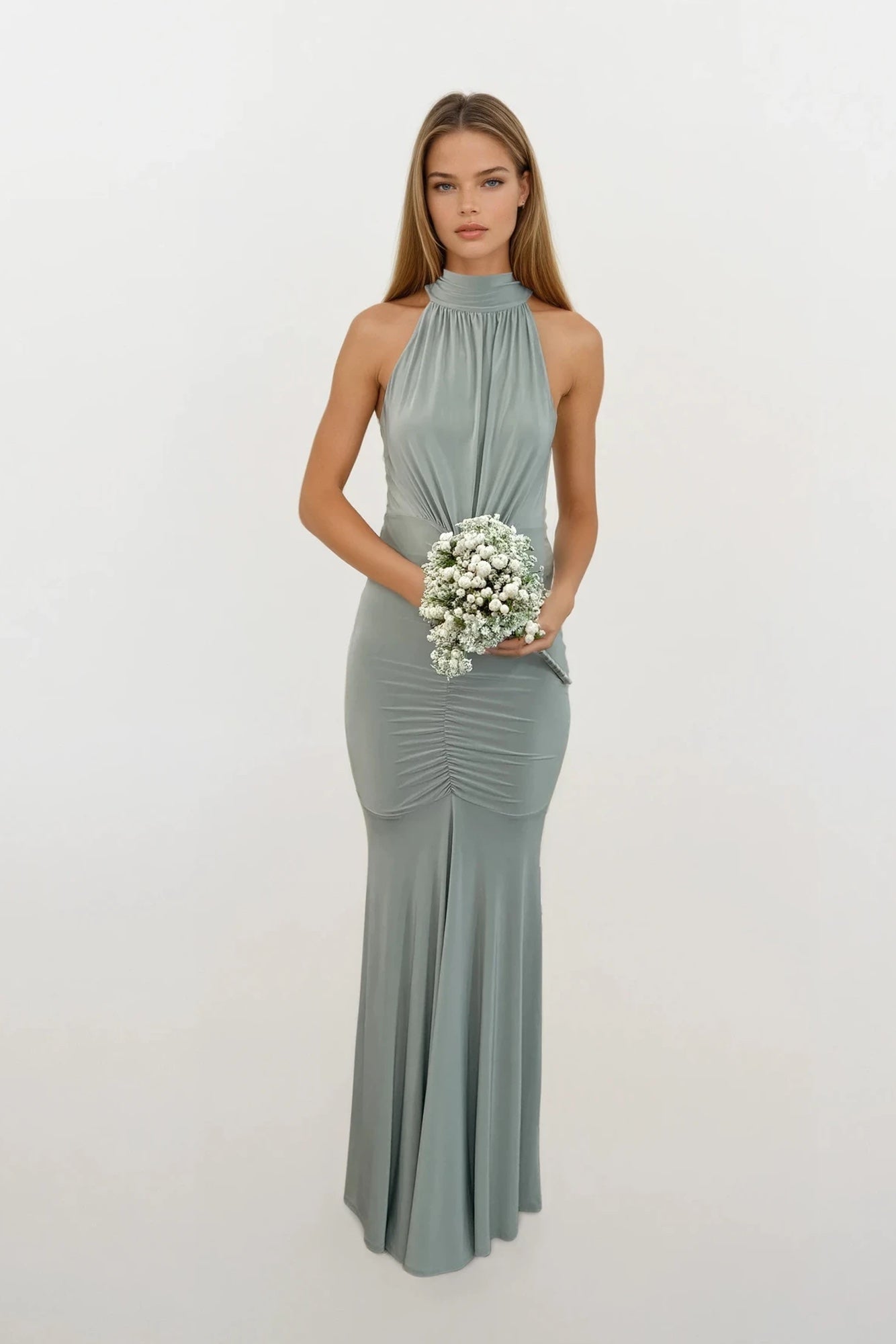 Honor Gold Sage Green Kyra Maxi Dress