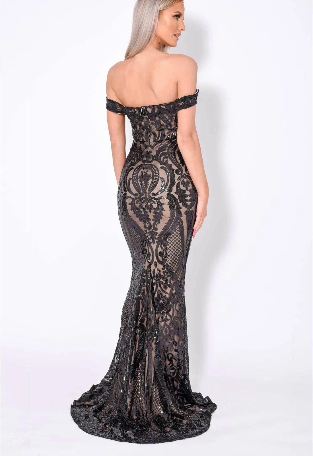 Nazz Collection Black Layali Maxi Dress-106568