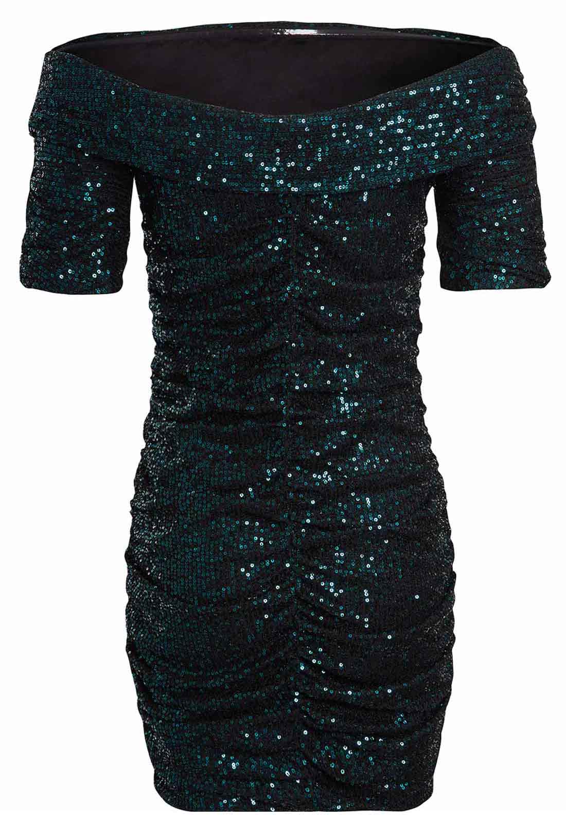 Little Black Dress Green Annabel Party Dress