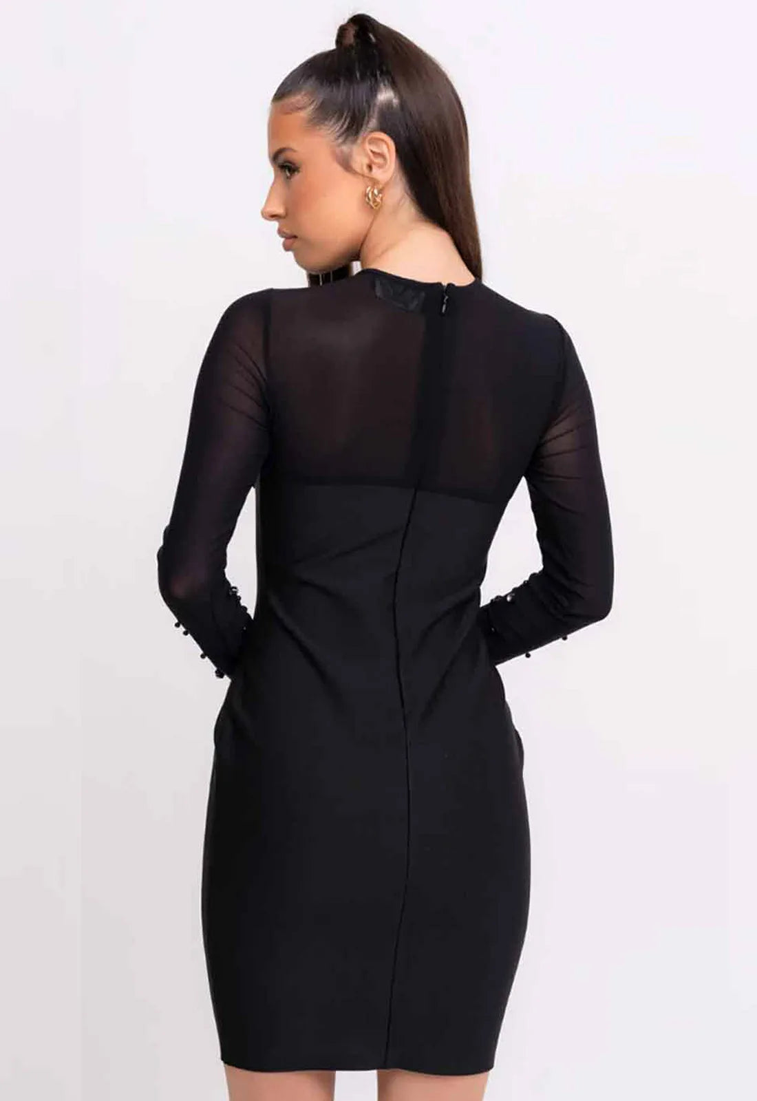 Nazz Collection Black Liberty Bandage Dress-117026