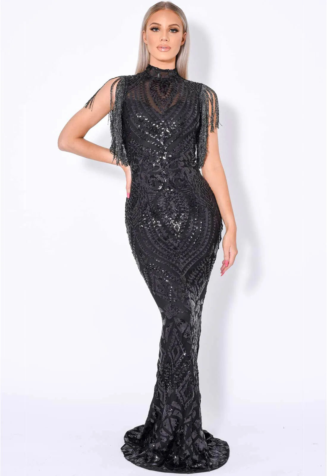 Nazz Collection Black Magic Maxi gown