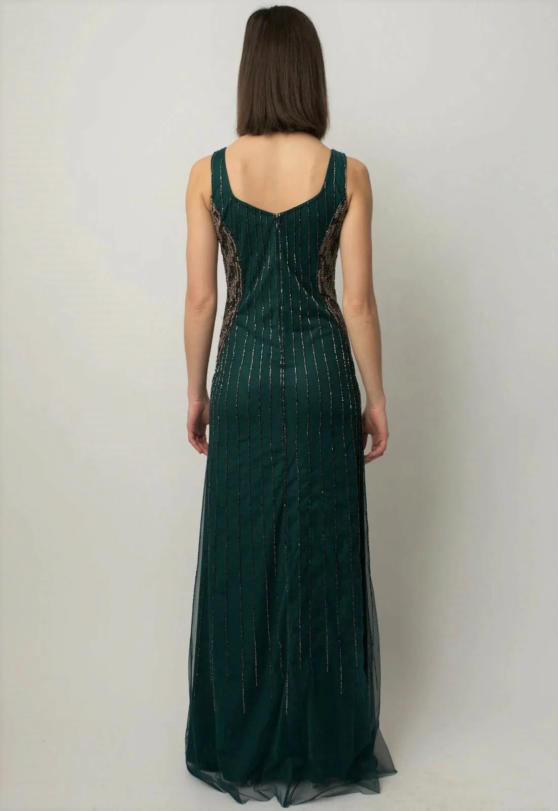 Raishma Green Melony Cape Gown-79742